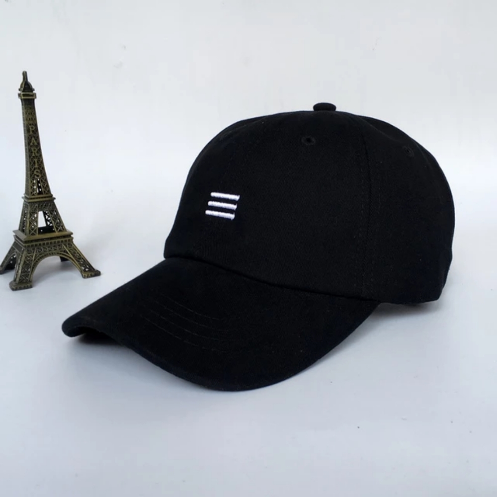 2/$10 Black 3 Stripes Cap
